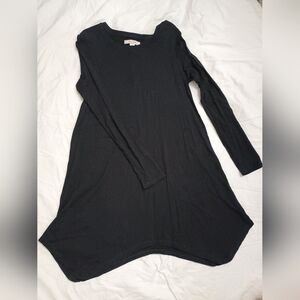 Black Long Sleeve Tunic Dress